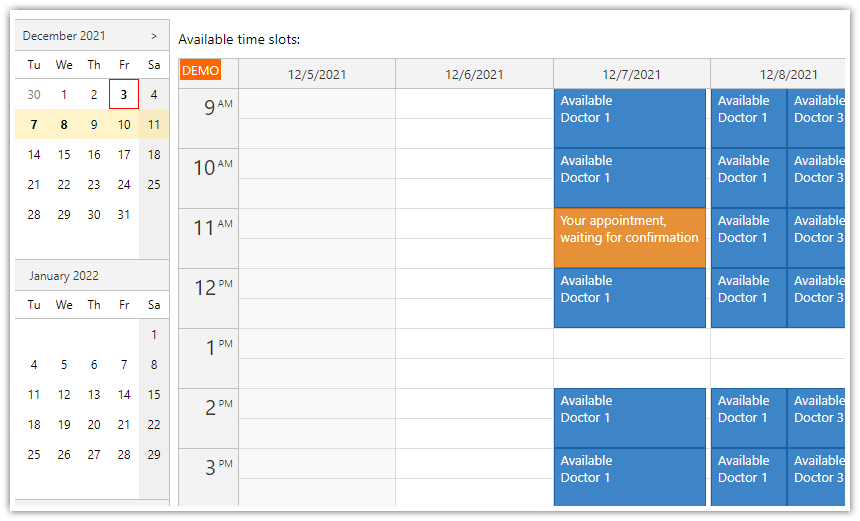 ASP.NET Core Doctor Appointment Scheduling Tutorial (.NET 8)