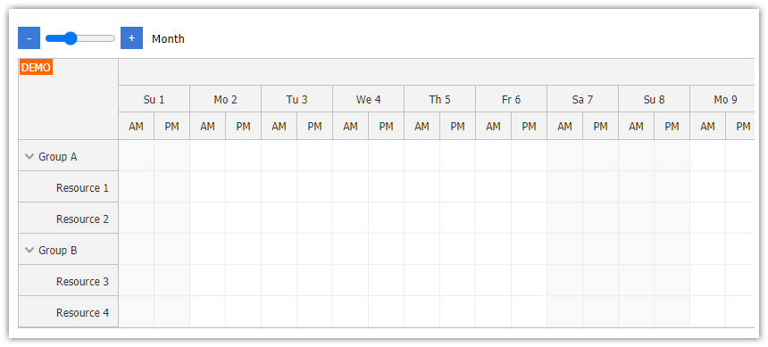 Angular Scheduler: Zoom