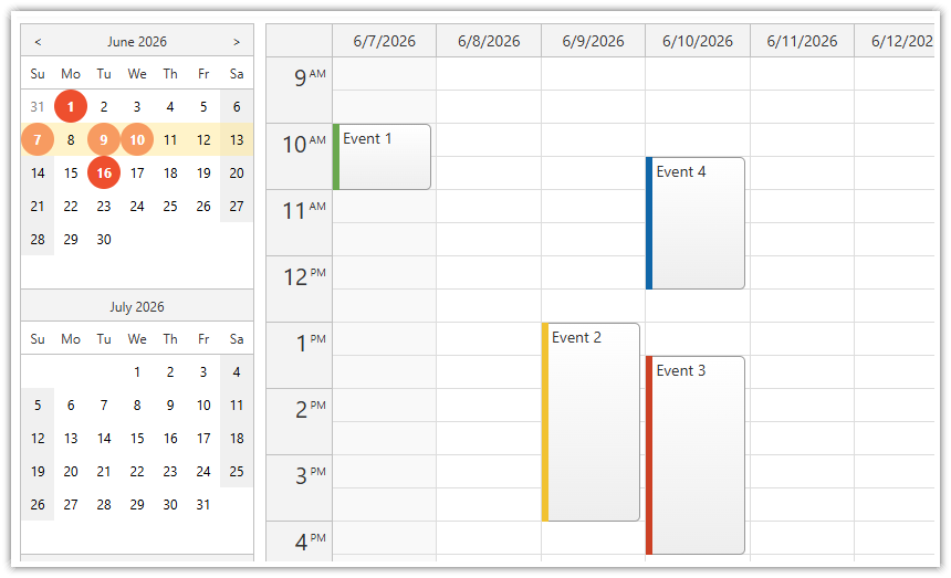 Vue Date Picker with Free/Busy Highlighting (Open-Source)