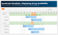JavaScript Scheduler: Displaying Group Availability