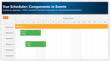 Vue Scheduler: Components in Events