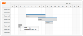 JavaScript Scheduler: Copy Multiple Events