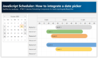 JavaScript Scheduler: How to Integrate a Date Picker
