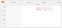 JavaScript Calendar: Drag All-Day Events to a Specific Time of Day