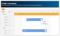 HTML5 Scheduler
