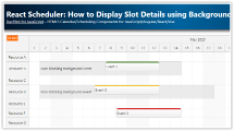 React Scheduler: How to Display Slot Details using Background Events