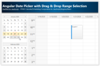 Angular Date Picker with Drag & Drop Range Selection (Open-Source)