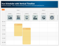 Vue Scheduler with Vertical Timeline