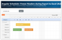 Angular Scheduler: Freeze Headers during Export to Excel (XLSX)