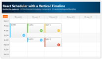 React Scheduler with a Vertical Timeline