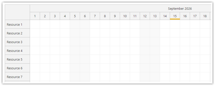 Angular Scheduler (Open-Source) - Highlighting Global Holidays in Time Header