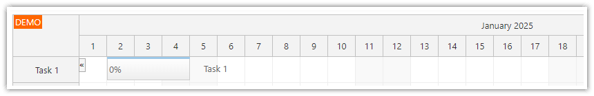 HTML5 JavaScript Gantt Chart - Initialization