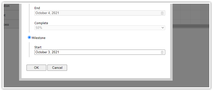 html5 javascript gantt chart spring boot java convert to milestone