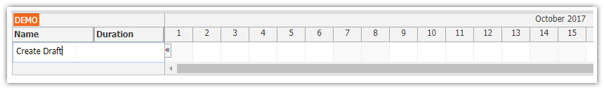 html5 javascript gantt chart spring boot java new task inline