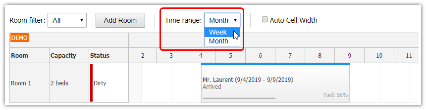 html5 hotel room booking javascript php mysql date range