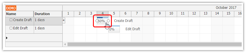 html5 javascript gantt chart spring boot java task link hover