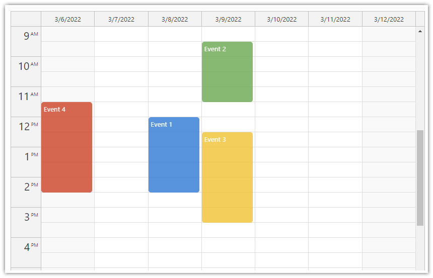 react weekly calendar component tutorial open source loading events