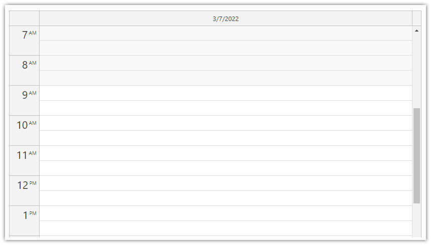 react weekly calendar component open source day view