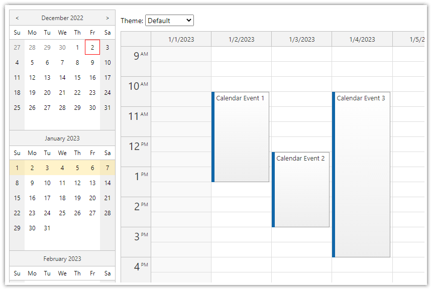 html5 javascript event calendar open source date picker intergration