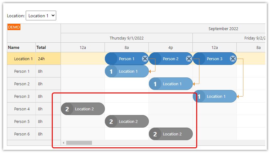 asp.net core shift planning other worker assignments