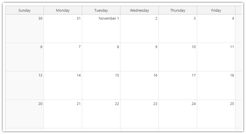 react monthly event calendar component configuration tutorial