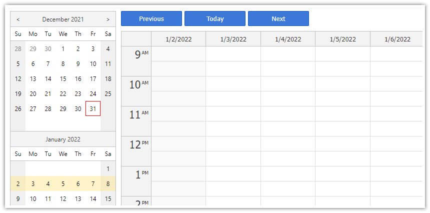 angular calendar open source date switching next previous today angular calendar open source date switching next previous today